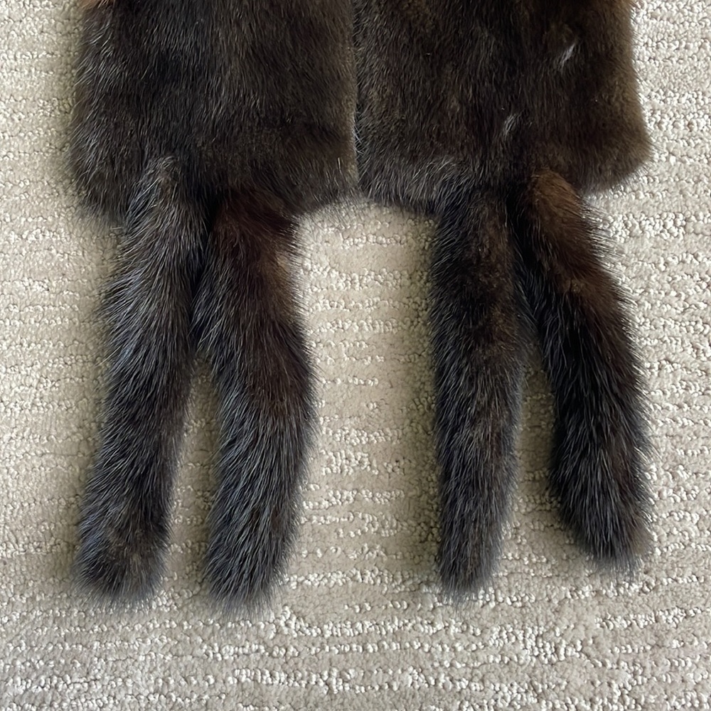 Vintage two toned mink stole - Picture 6 of 7